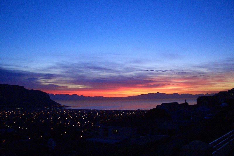 Sunrise over False Bay