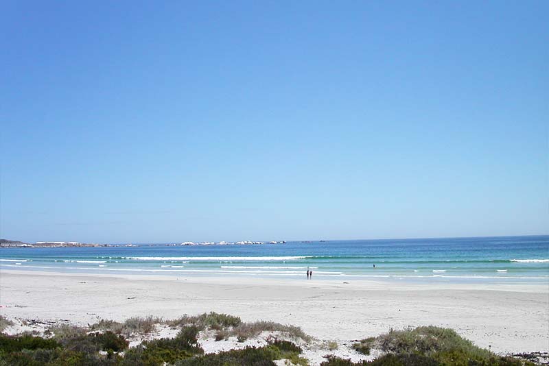 White sandy beaches