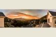 Panoramic sunset view over Clovelly