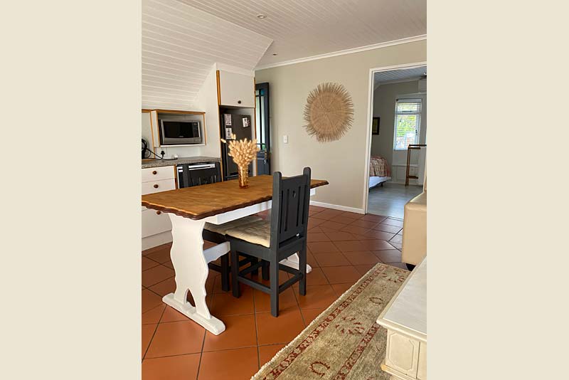 Cottage dining and open plan kitchen