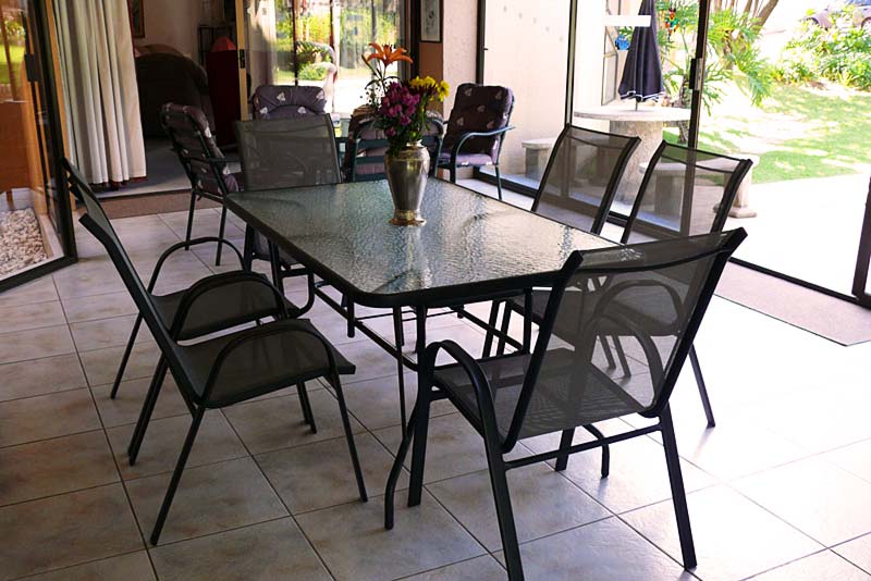 Verandah overlooking Swimming Pool