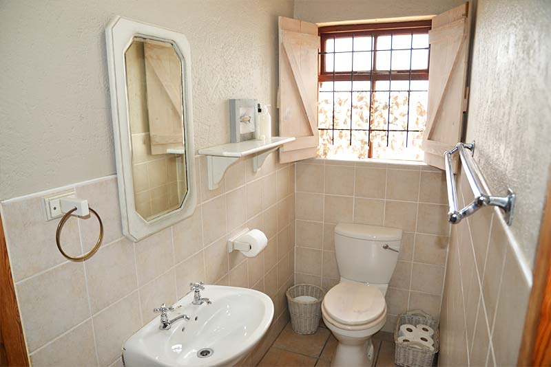 Shower and toilet. 2