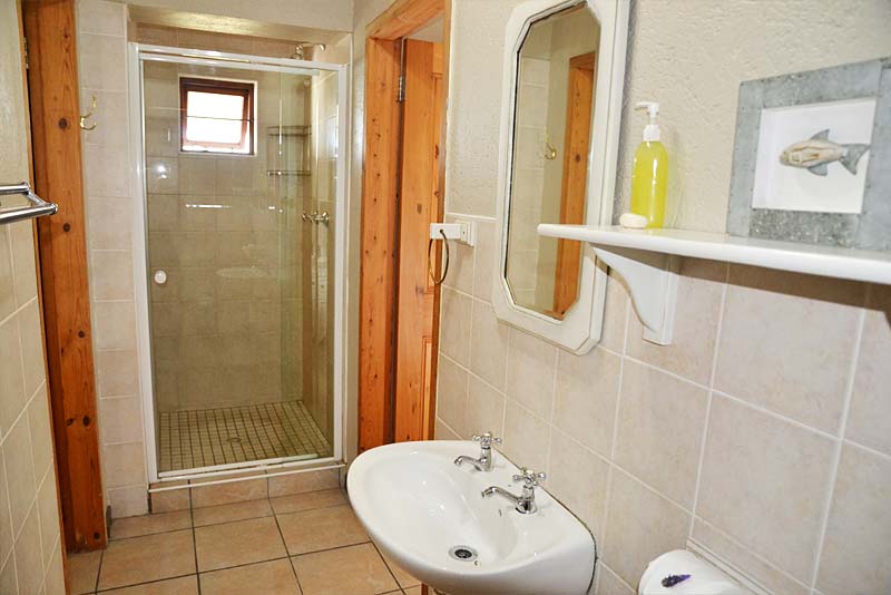 Shower and toilet. 2