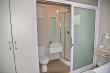 Shower and toilet. 