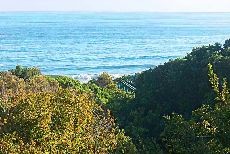Sea view from main bedroom