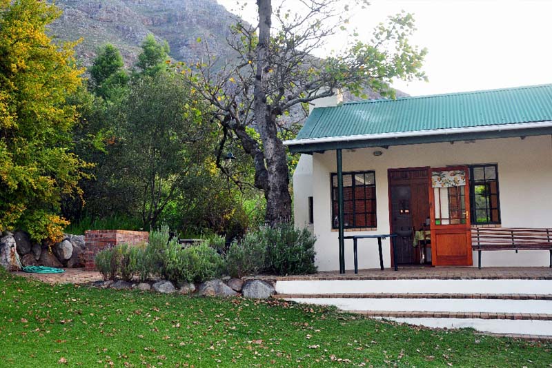 Braai area and Uni1 1 - Kierie Kwaak self catering in Stellenbosch