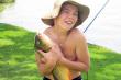A very happy guest with his catch