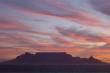 Sunset over Table Mountain as seen from Bloubergstrand 