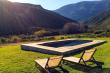 Saltwater Swimming Pool with views of the mountains