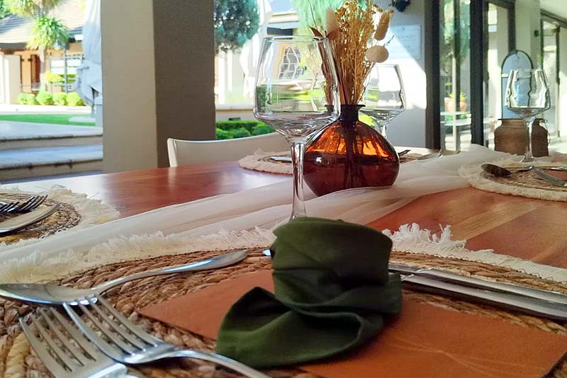 Outdoor Table Setting for Function