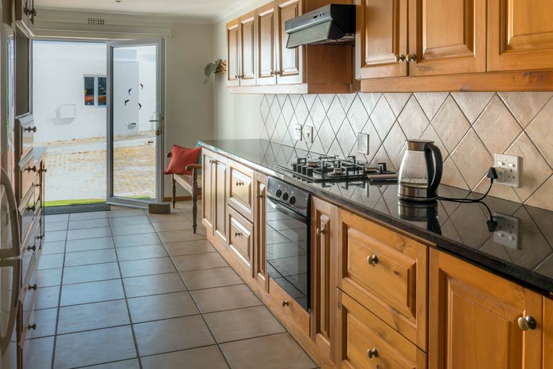 Kitchen with entrance 