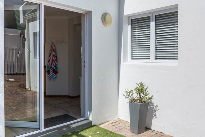 Front door at garage entrance