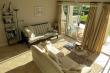 Sitting area with sliding doors onto the garden