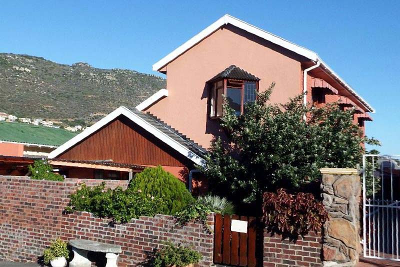 UPSTAIRS view from roadside - self catering in Fish Hoek