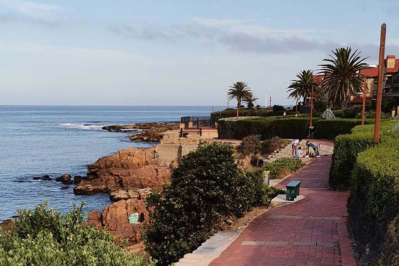 Walk way to the Point, just outside the complex