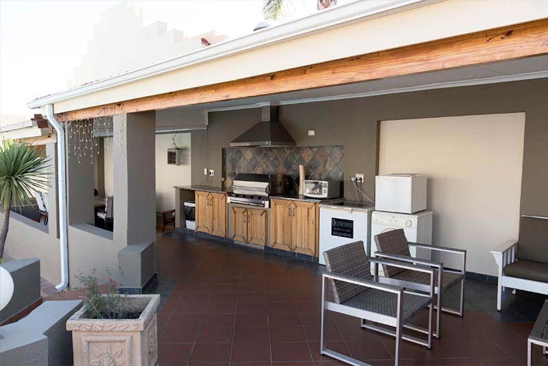 Patio at President Lodge