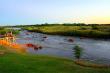 River and outside patio - Sun River Kalahari Lodge Bed and Breakfast Middelpos, Upington