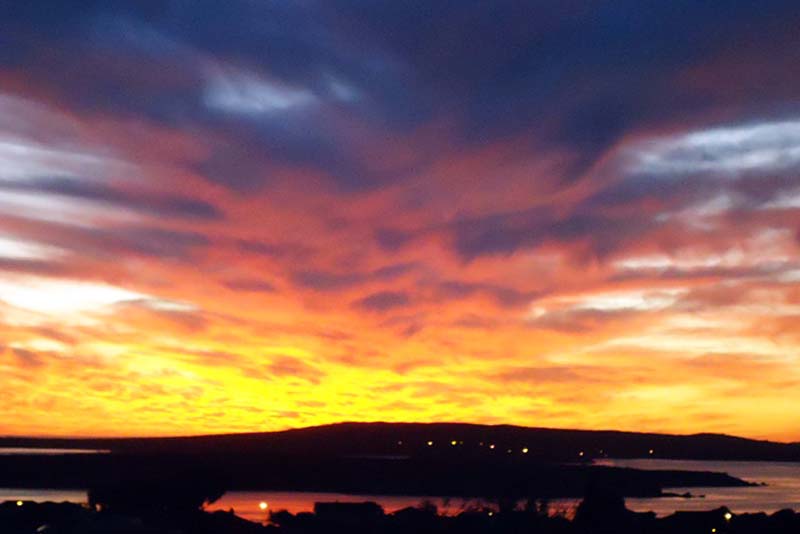 sunset form our balcony