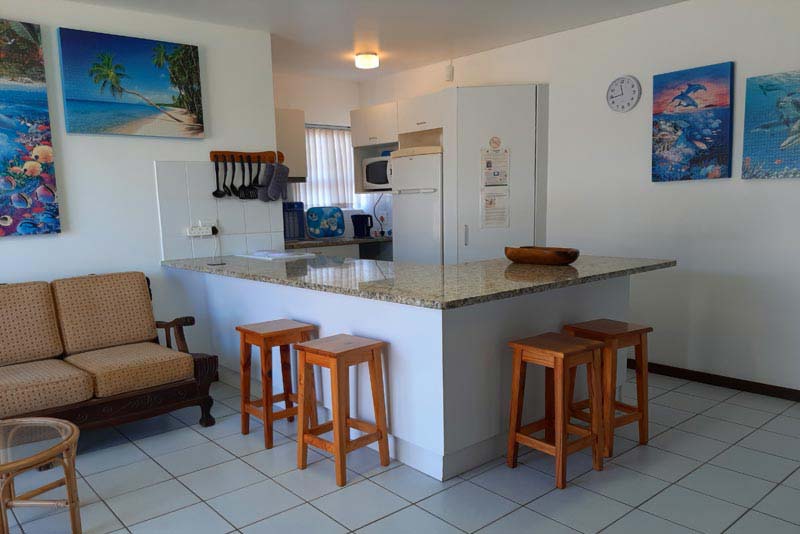 Kitchen in open-plan living area