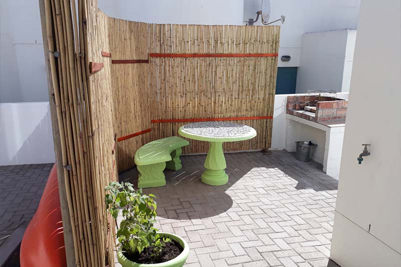 Oyster Back braai area  - self catering Paradise Beach, Langebaan