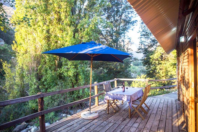 Otters Landing deck - White Bridge Farm self catering Wolseley