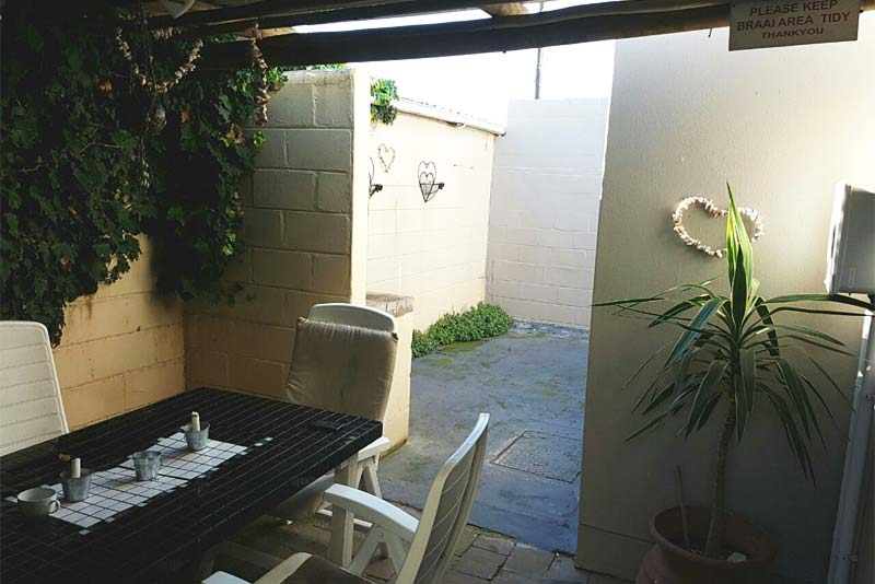Unit 1 patio area 