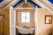The Top loft apartment bedroom to bathroom