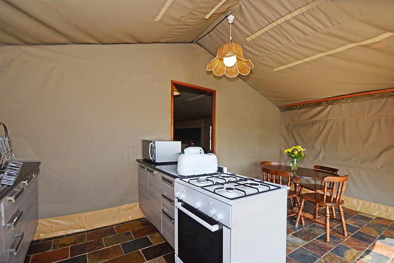 Eagle Owl Luxury Tent - Kitchen