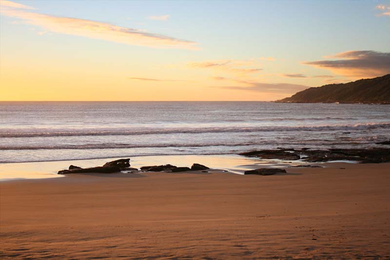 View on the beach in front of Vleesbaai Beach House