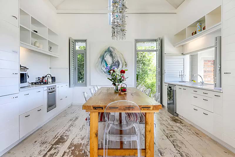 kitchen with dining table