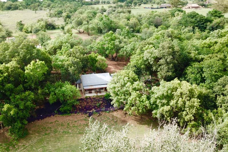 River cottage/ Peek a boo from above.