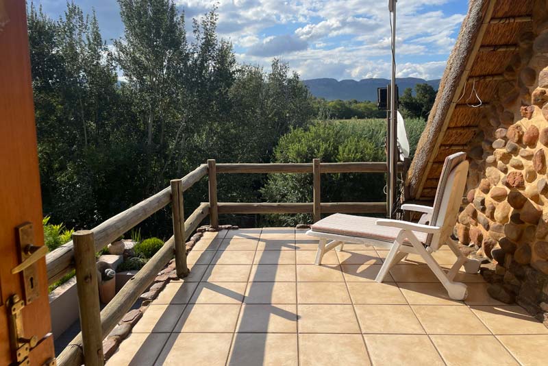 Sunroom patio with a view 