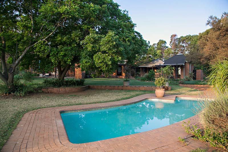 View to Guest House and House pool