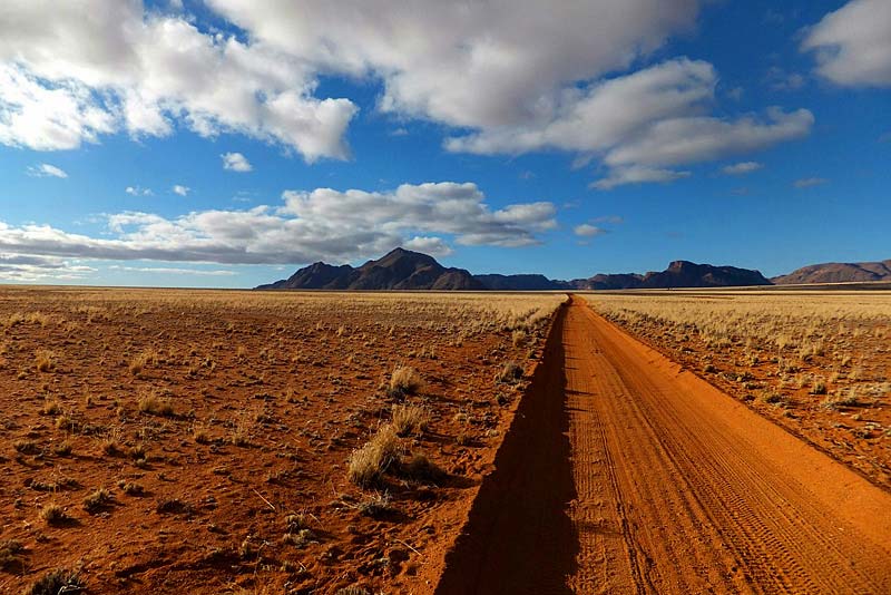 Desert road scene