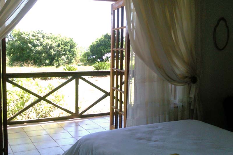Protea Cottage main bedroom view (en-suite shower)