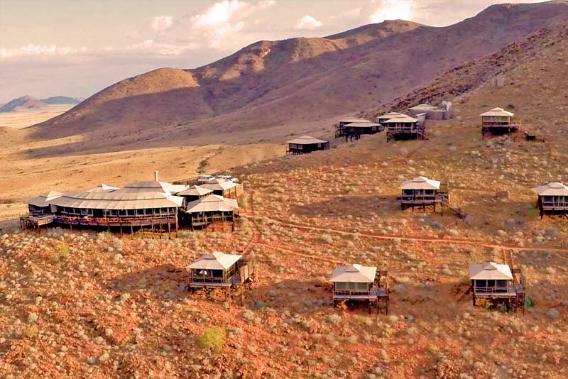 Aerial view of lodge