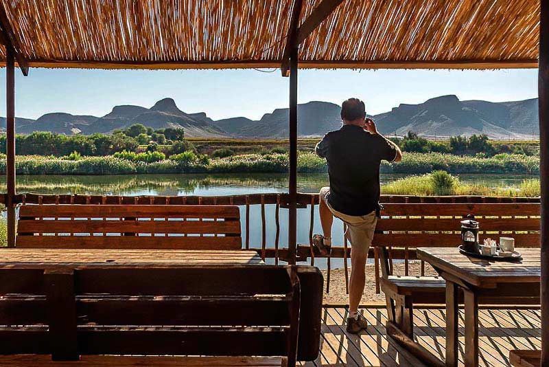 Orange River Lodge deck