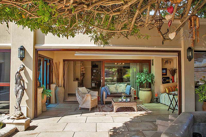 Undercover Patio overlooking the garden