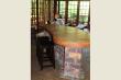 Kitchen island with seating.