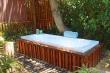 Gorgeous outdoor bath on the sanddune, under the stars.