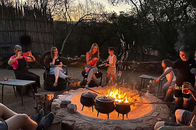 Fire pit with good company 