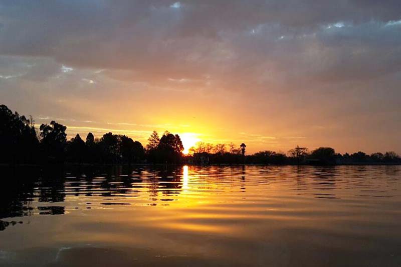 Sunset at HeathBridge River Lodge 