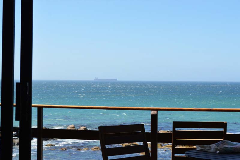 View from deck to the north - Mangochi Beach Cottage self catering Britannia Bay