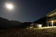 The cottages at night