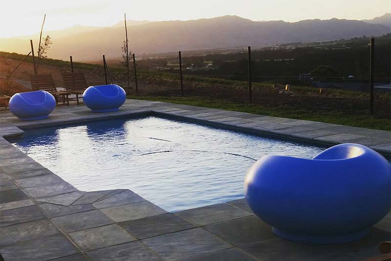 Sunset at the pool