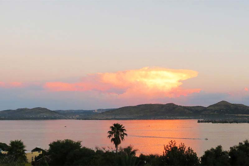 Sunset from the deck