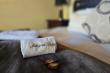 Bed with lodge Logo