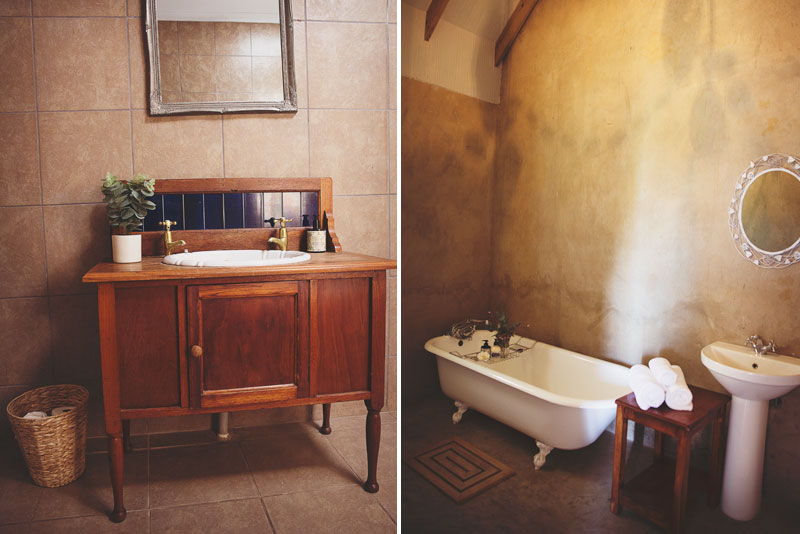 Bathroom inside farmhouse