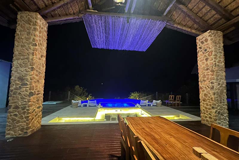 Outside dining area