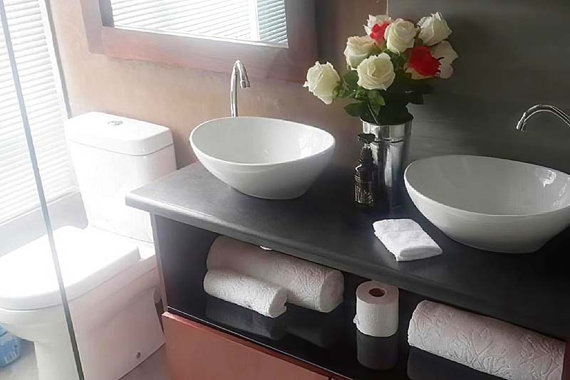 His and her's basins